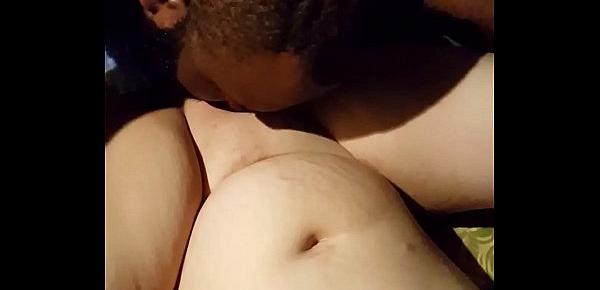  Black guy abuses white gfs pussy